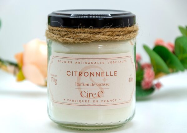 Bougie végétale Citronnelle